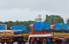 Illegal sand transportation: 18 lorries seized